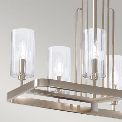 Quintiesse - Lestenec na drogu KIMROSE 10xE14/40W/230V sijajni krom