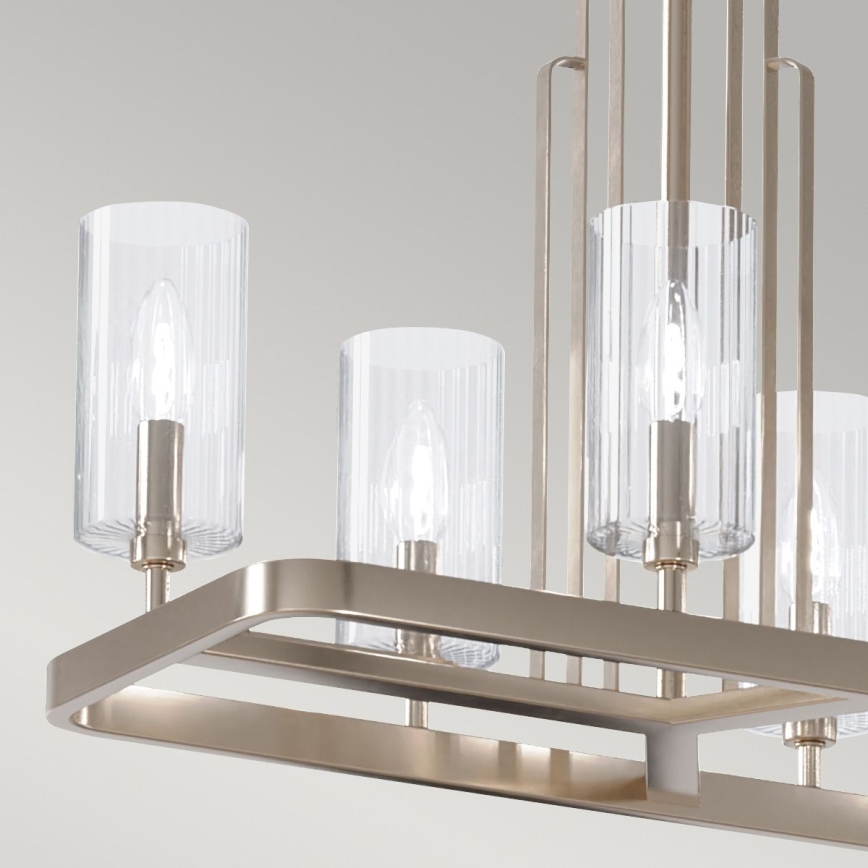 Quintiesse - Lestenec na drogu KIMROSE 10xE14/40W/230V sijajni krom