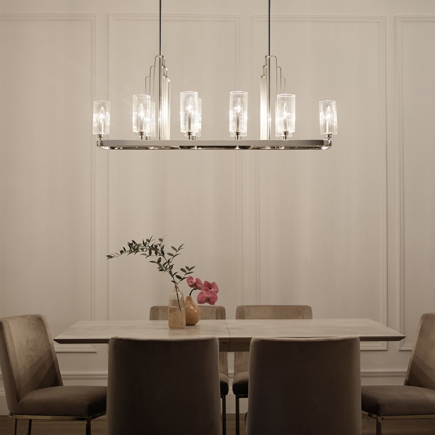 Quintiesse - Lestenec na drogu KIMROSE 10xE14/40W/230V sijajni krom