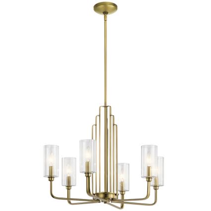 Quintiesse - Lestenec na drogu KIMROSE 6xE14/40W/230V premer 68,6 cm zlati