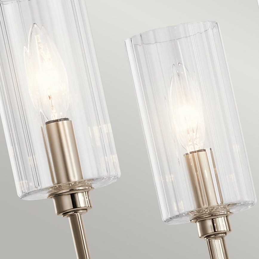 Quintiesse - Lestenec na drogu KIMROSE 6xE14/40W/230V premer 68,6 cm sijajni krom