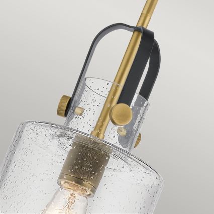 Quintiesse - viseči lestenec na palici KITNER 1xE27/60W/230V premer 18 cm zlata/črna