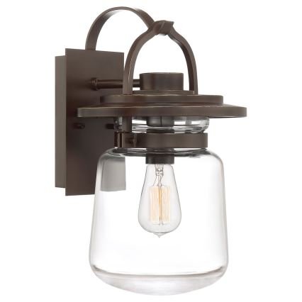 Quintiesse - Zunanja stenska svetilka LASALLE M 1xE27/60W/230V IP44 bronasta