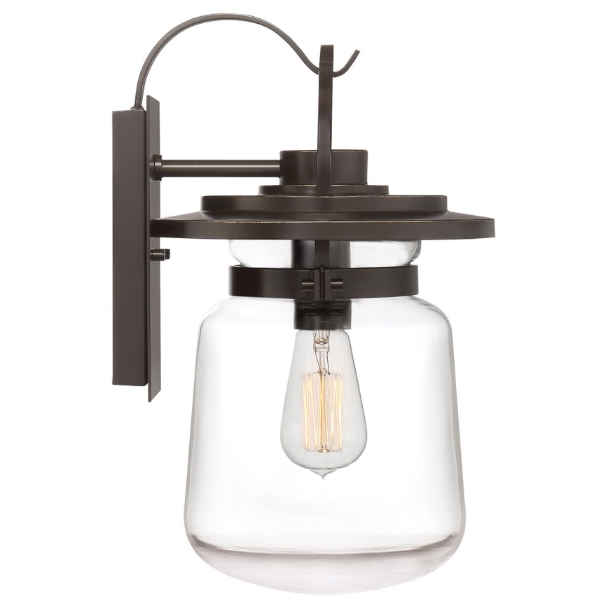 Quintiesse - Zunanja stenska svetilka LASALLE M 1xE27/60W/230V IP44 bronasta