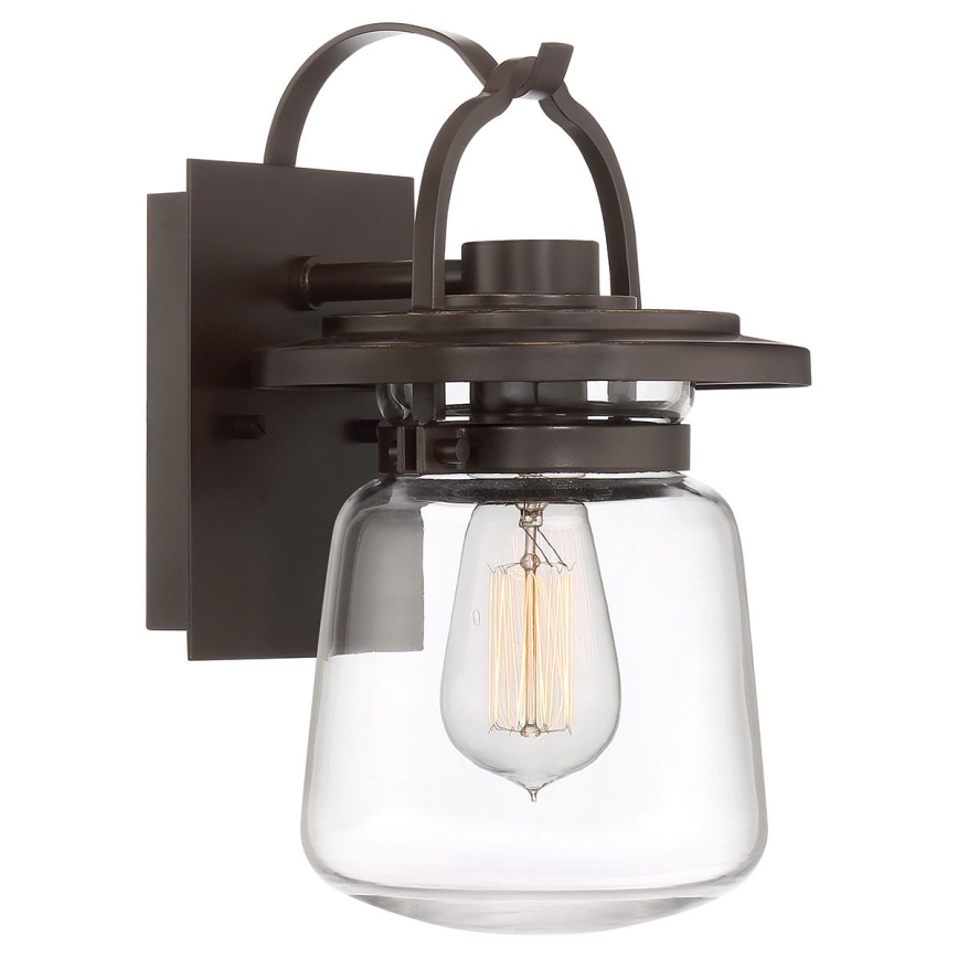 Quintiesse - Zunanja stenska svetilka LASALLE S 1xE27/60W/230V IP44 bronasta