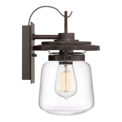 Quintiesse - Zunanja stenska svetilka LASALLE S 1xE27/60W/230V IP44 bronasta