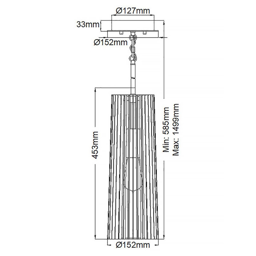Quintiesse - Lestenec na drogu LINARA 1xE27/60W/230V premer 15,2 cm črna/zlata