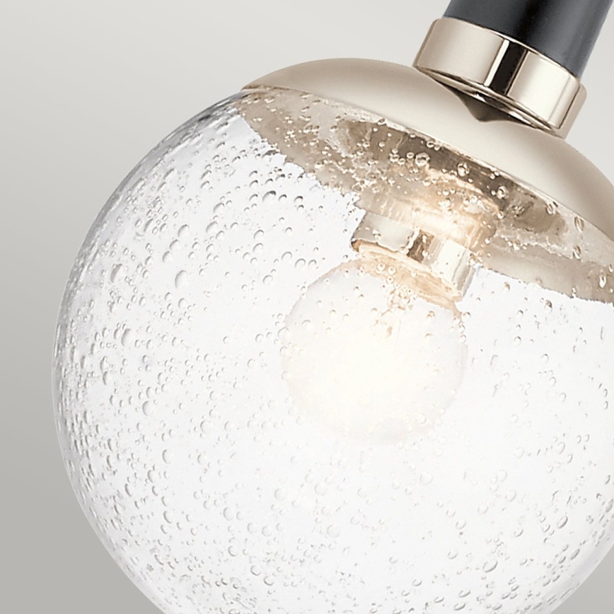 Quintiesse - Lestenec na drogu MARILYN 1xE27/60W/230V premer 19,5 cm sijajni krom/črna