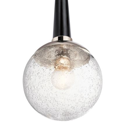 Quintiesse - Lestenec na drogu MARILYN 1xE27/60W/230V premer 19,5 cm sijajni krom/črna