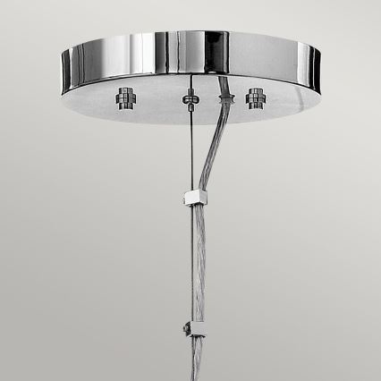Quintiesse - LED lestenec na vrvici MONDO 3xG9/3W/230V premer 45,7 cm sijajni krom
