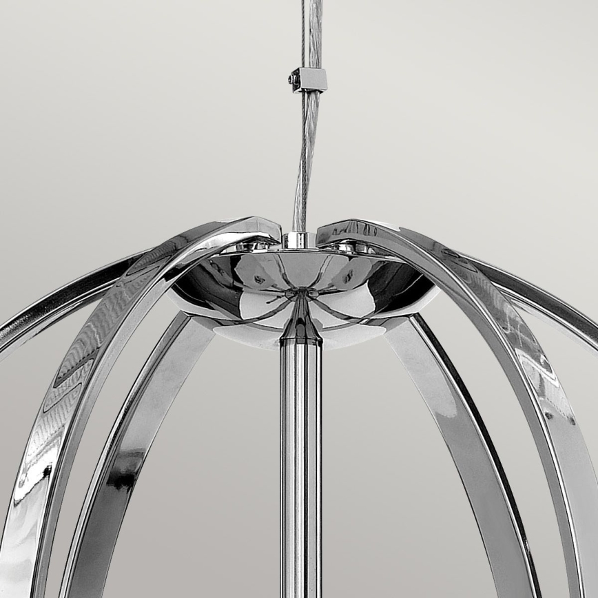 Quintiesse - LED lestenec na vrvici MONDO 3xG9/3W/230V premer 45,7 cm sijajni krom