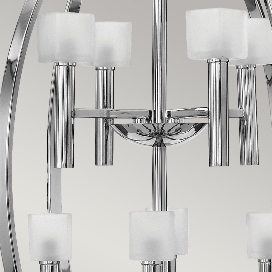 Quintiesse - LED lestenec na kablu MONDO 8xG9/3W/230V Ø 71,3 cm sijajni krom