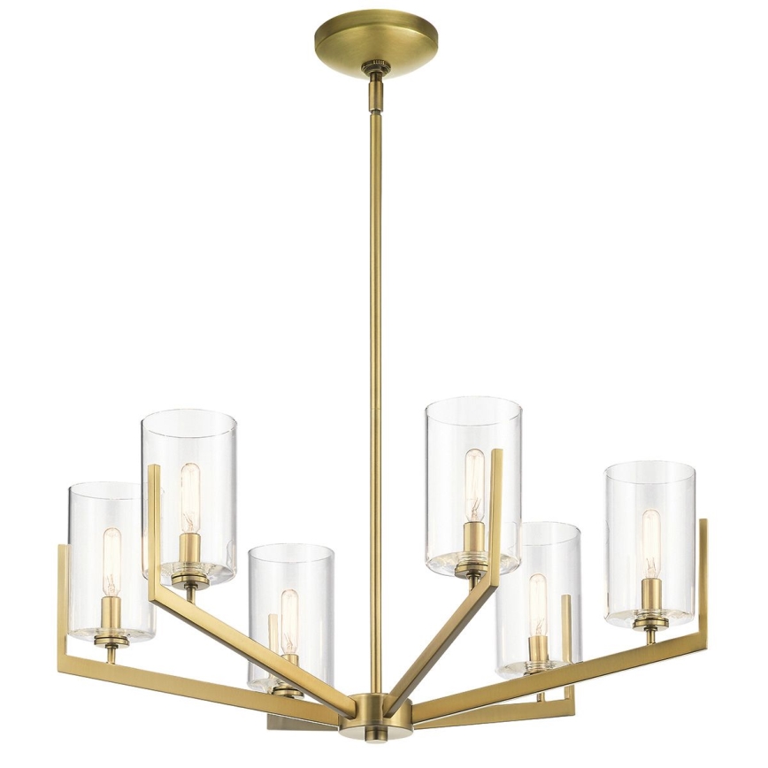 Quintiesse - Lestenec na drogu NYE 6xE14/40W/230V, premer 71,1 cm, zlata