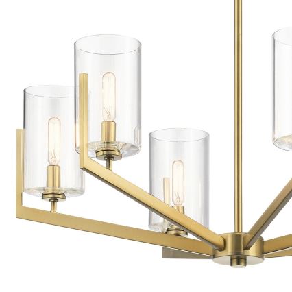 Quintiesse - Lestenec na drogu NYE 6xE14/40W/230V, premer 71,1 cm, zlata