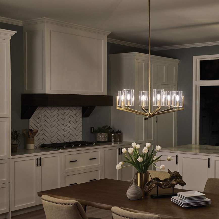 Quintiesse - Lestenec na drogu NYE 6xE14/40W/230V, premer 71,1 cm, zlata