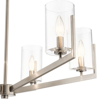 Quintiesse - Lestenec na palici NYE 6xE14/40W/230V premer 71,1 cm matni krom