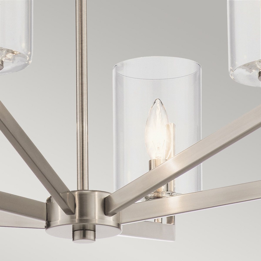Quintiesse - Lestenec na palici NYE 6xE14/40W/230V premer 71,1 cm matni krom