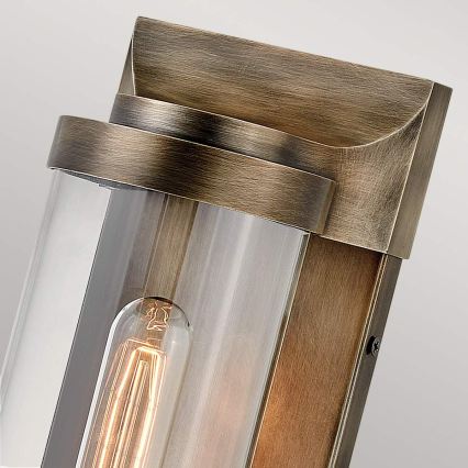 Quintiesse - Zunanja stenska svetilka PEARSON M 1xE27/60W/230V IP44 bronzna