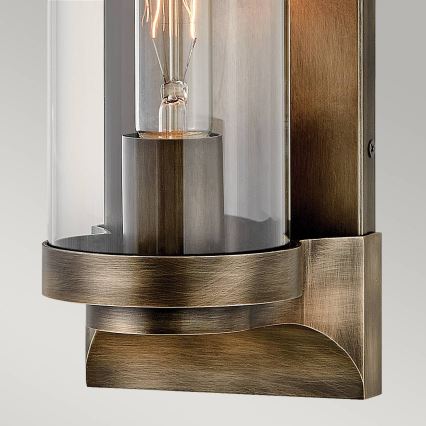 Quintiesse - Zunanja stenska svetilka PEARSON M 1xE27/60W/230V IP44 bronzna