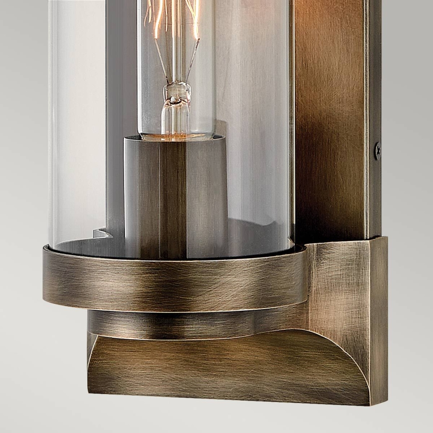 Quintiesse - Zunanja stenska svetilka PEARSON M 1xE27/60W/230V IP44 bronzna