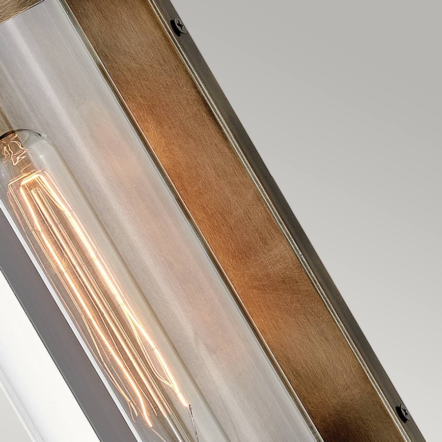 Quintiesse - Zunanja stenska svetilka PEARSON M 1xE27/60W/230V IP44 bronzna