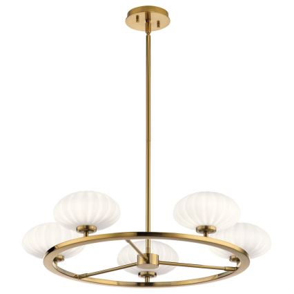Quintiesse - LED kopalniški lestenec na drogu PIM 5xG9/3W/230V premer 71,1 cm IP44 v zlati barvi