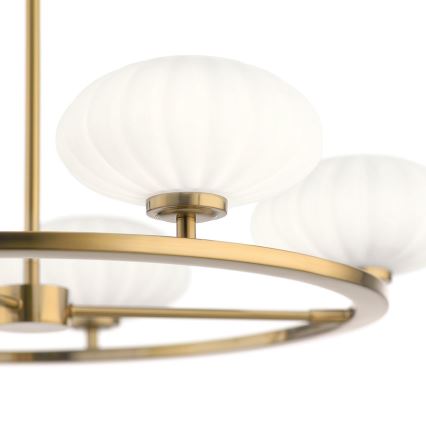 Quintiesse - LED kopalniški lestenec na drogu PIM 5xG9/3W/230V premer 71,1 cm IP44 v zlati barvi