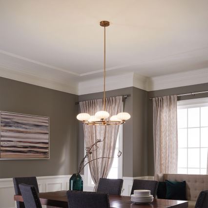 Quintiesse - LED kopalniški lestenec na drogu PIM 5xG9/3W/230V premer 71,1 cm IP44 v zlati barvi