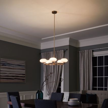 Quintiesse - LED kopalniški lestenec na drogu PIM 5xG9/3W/230V premer 71,1 cm IP44 v zlati barvi