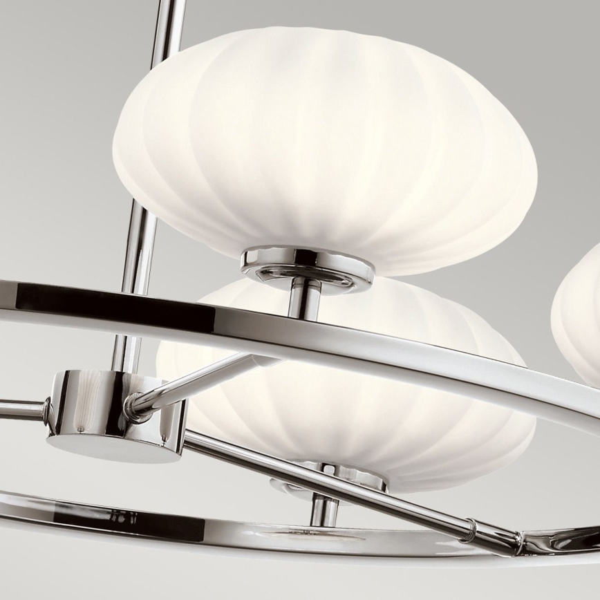 Quintiesse - LED kopalniški lestenec na drogu PIM 5xG9/3W/230V, premer 71,1 cm, IP44, sijajni krom