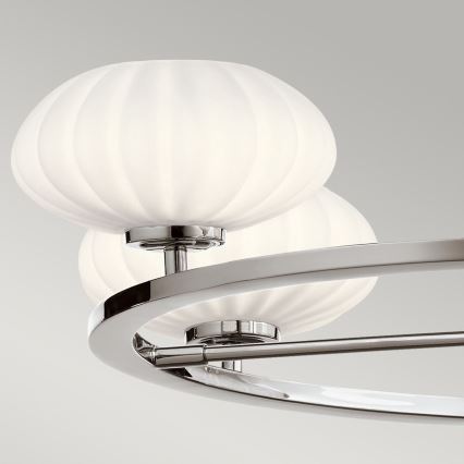 Quintiesse - LED kopalniški lestenec na drogu PIM 5xG9/3W/230V, premer 71,1 cm, IP44, sijajni krom