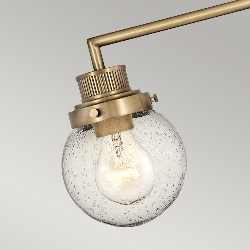 Quintiesse - Kopalniško stensko svetilo POPPY 3xE27/60W/230V IP44 zlato