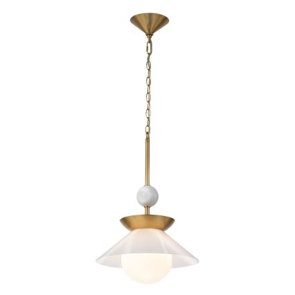 Quintiesse - Lestenec na drogu SAUCER M 1xE27/40W/230V premer 36,6 cm zlat