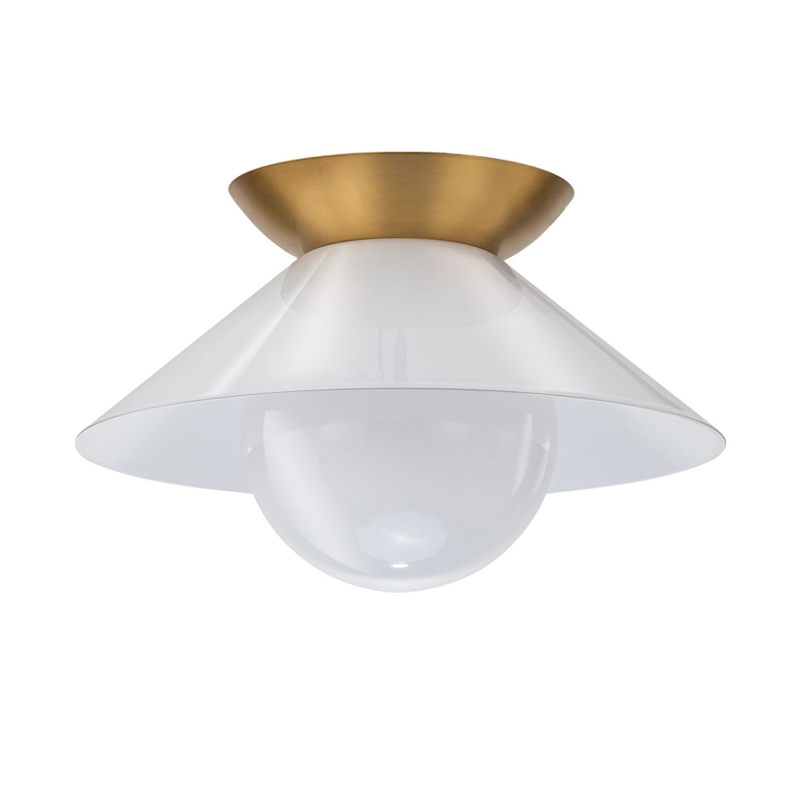 Quintiesse - Stropna svetilka SAUCER 1xE27/40W/230V premer 36,6 cm zlata