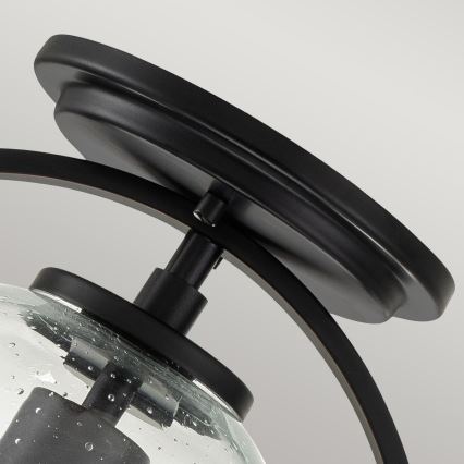 Quintiesse - Stropna svetilka SOMERSET 1xE27/60W/230V premer 28,2 cm črna