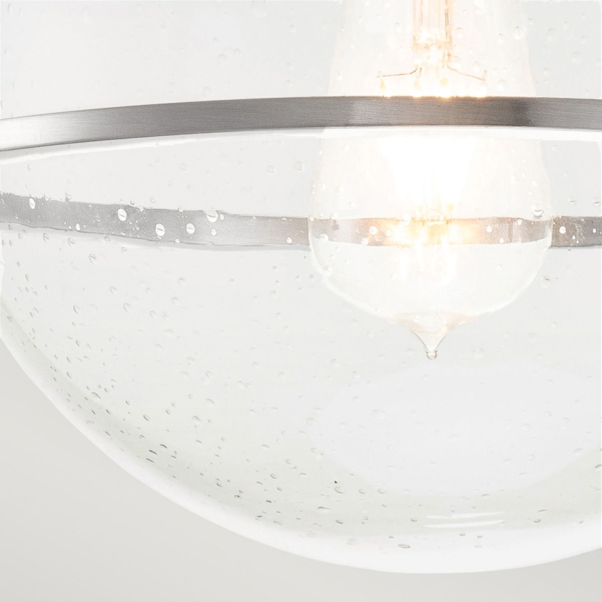 Quintiesse - Stropna svetilka SOMERSET 1xE27/60W/230V premer 28,2 cm matni krom