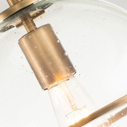 Quintiesse - Stropna svetilka SOMERSET 1xE27/60W/230V premer 28,2 cm zlata