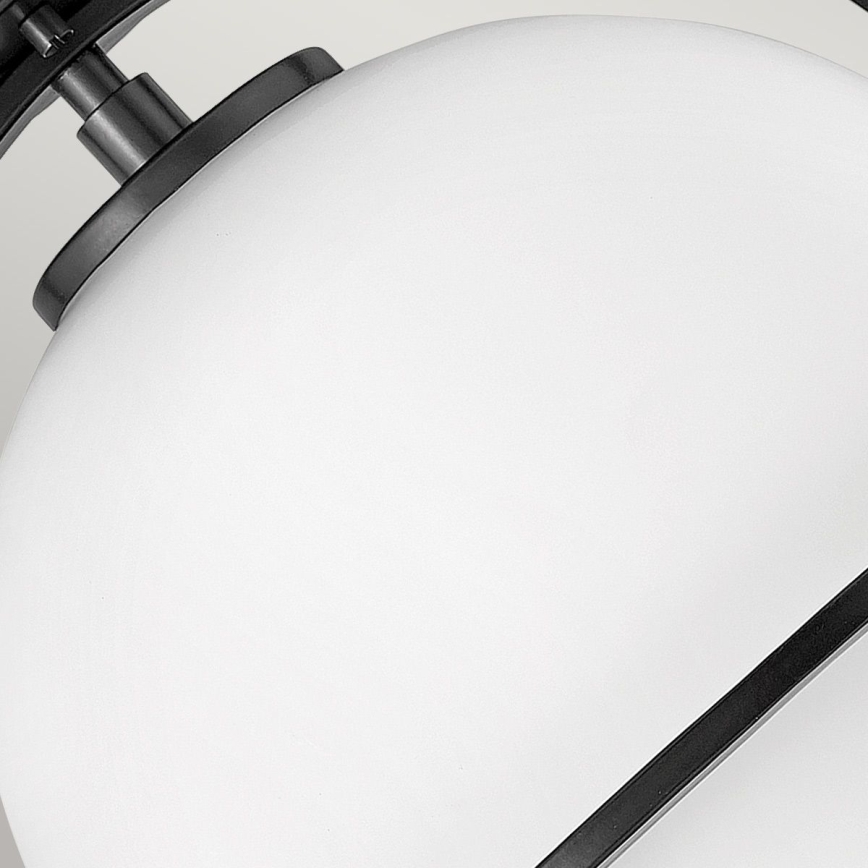 Quintiesse - Stropna svetilka SOMERSET 1xE27/60W/230V premer 28,2 cm črna