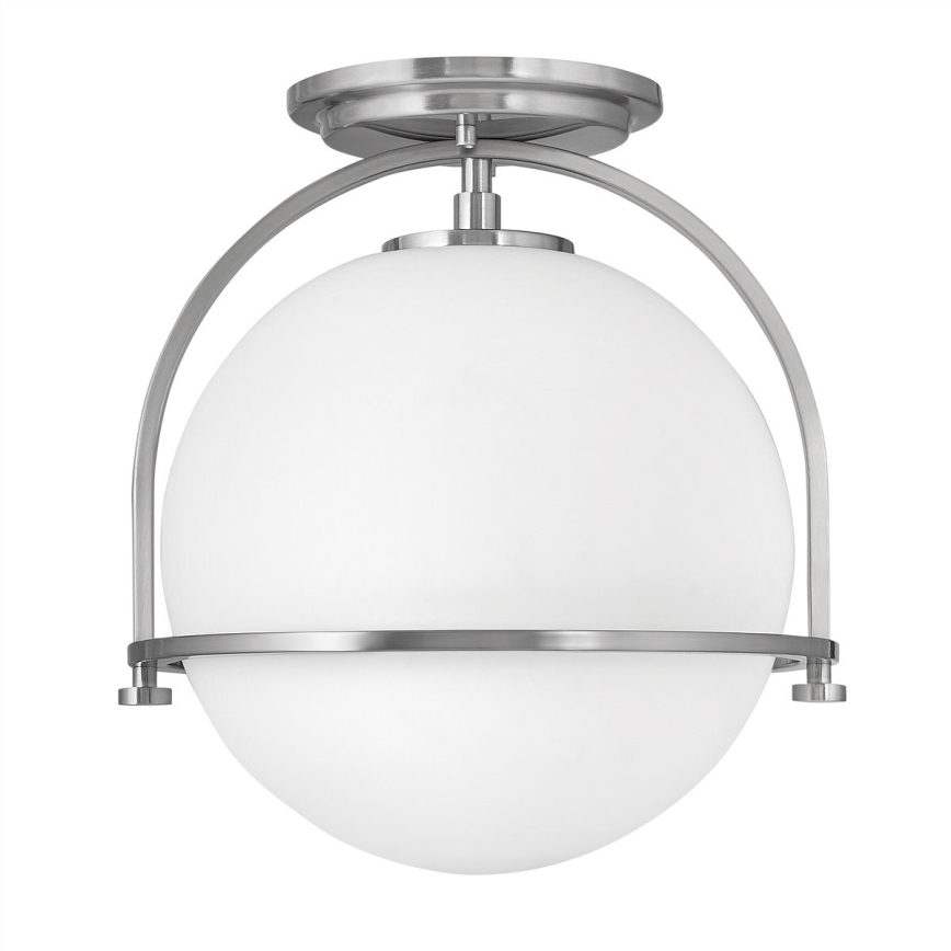 Quintiesse - Stropna svetilka SOMERSET 1xE27/60W/230V Ø 28,2 cm mat krom