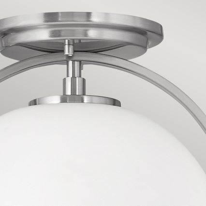 Quintiesse - Stropna svetilka SOMERSET 1xE27/60W/230V Ø 28,2 cm mat krom