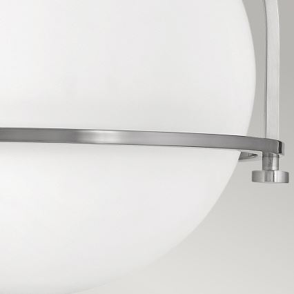 Quintiesse - Stropna svetilka SOMERSET 1xE27/60W/230V Ø 28,2 cm mat krom