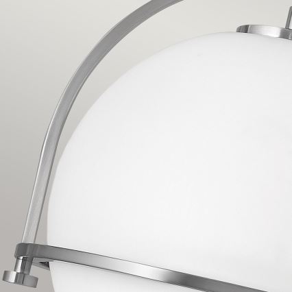 Quintiesse - Stropna svetilka SOMERSET 1xE27/60W/230V Ø 28,2 cm mat krom