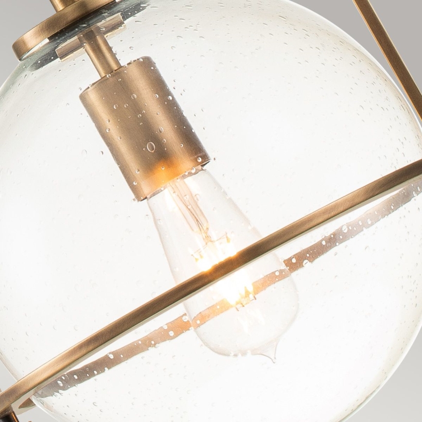 Quintiesse - Lestenec na steblu SOMERSET 1xE27/60W/230V premer 28,9 cm, bronast