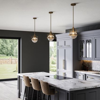 Quintiesse - Zunanja svetilka na drogu TRIOCENT 1xE27/40W/230V Ø 24 cm IP44 bronasta