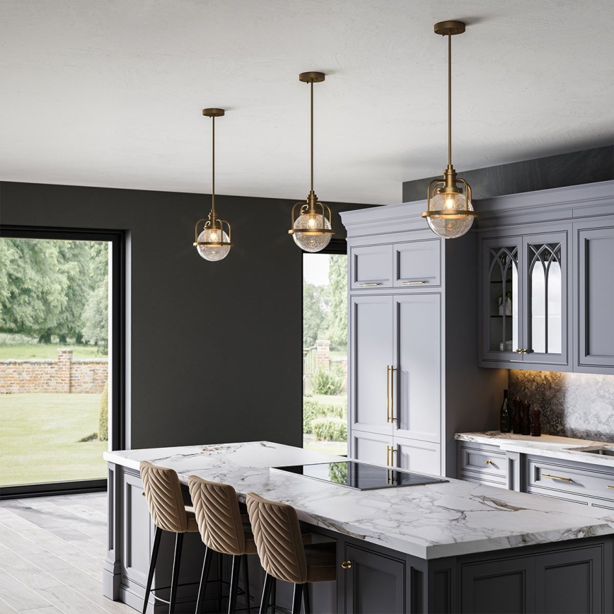 Quintiesse - Zunanja svetilka na drogu TRIOCENT 1xE27/40W/230V Ø 24 cm IP44 bronasta