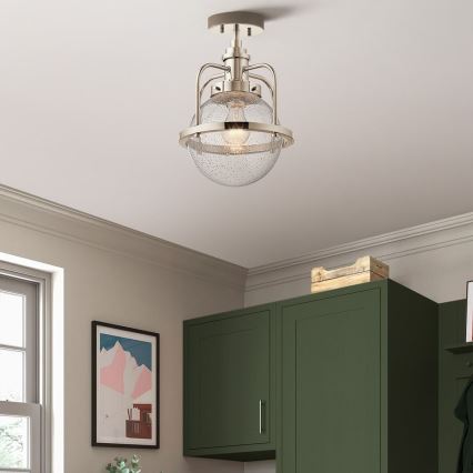 Quintiesse - Zunanji lestenec na drogu TRIOCENT 1xE27/40W/230V IP44 sijajni krom