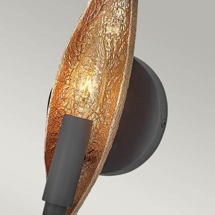 Quintiesse - Stenska svetilka WILLOW 1xE14/40W/230V zlata/črna