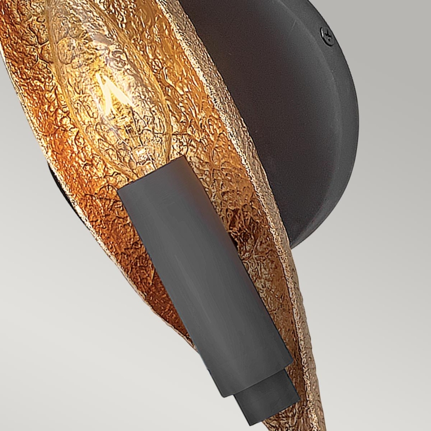 Quintiesse - Stenska svetilka WILLOW 1xE14/40W/230V zlata/črna