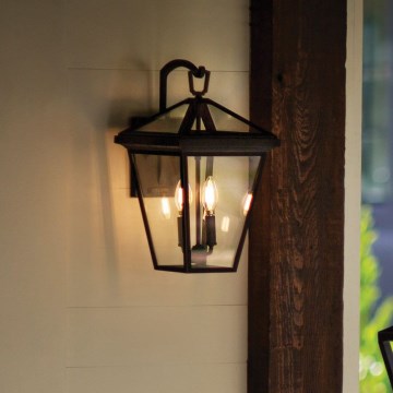 Quintiesse - Zunanja stenska svetilka ALFORD M 2xE14/40W/230V IP44 črna