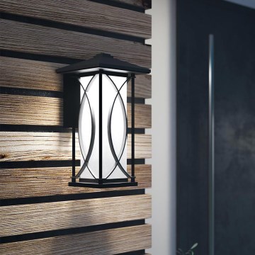 Quintiesse - Zunanja stenska svetilka ASHBERN M 1xE27/60W/230V IP44 črna